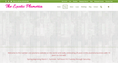 Desktop Screenshot of exoticplumeria.com