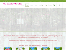 Tablet Screenshot of exoticplumeria.com
